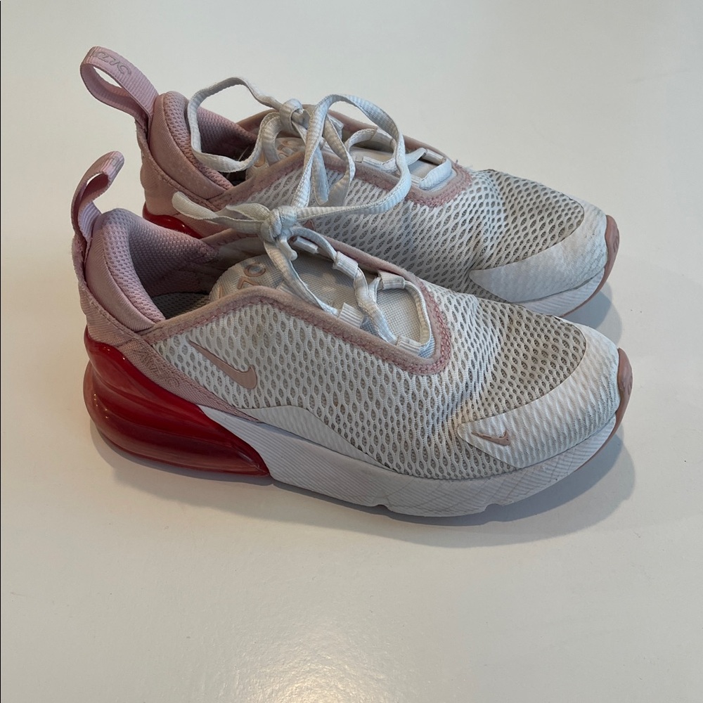 Nike Airmax 270 Kids Sneakers in Pink and White